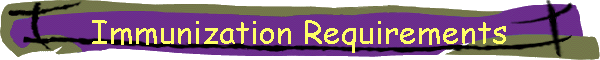 Immunization Requirements